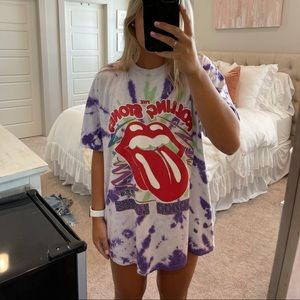 Rolling Stones tie dye shirt